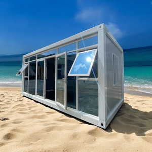 Contenedor Oficina Móvil Pod Casas Lujo Prefabricado Restate Prefab Glass House Casa Prefabricada Moderna - Product Image 2