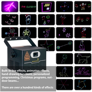 Igracelite ứng dụng/điều khiển từ xa 5W RGB nhôm Tủ Lazer đầy đủ màu sắc hoạt hình ánh sáng sân khấu <span class=keywords><strong>Laser</strong></span> - Product Image 3