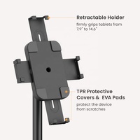 Écran antivol universel 360° ODM OEM de 7,9 à 14,6 pouces °   Support de sol rotatif pour tablette, type kiosque