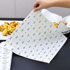 กระดาษห่ออาหารแบบกำหนดเองสำหรับร้านเบเกอรี่ ไก่ทอด กระดาษคราฟท์ พิมพ์โลโก้ เคลือบกันน้ำมัน พิมพ์สกรีน สำหรับอาหาร แบบส่วนตัว - Product Image 6