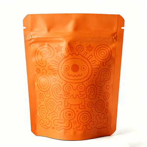 Smell Proof Recyclable Resealable Stand up Mylar Pouch Silk Screen Printed Aluminum Foil Ziplock <b>Bag</b> for Food Storage - Product Image 3