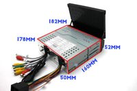 Radio stéréo de voiture Android 10.0 avec lecteur MP5 rétractable 7 ''écran tactile GPS WIFI Autoradio