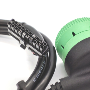 9Pin J1939 Typ 2 Stecker an J1939 Typ2 Buchse und DB 15Pin Kabel 90 Grad ELD Kabel J1939 zu OBD2 Kabel - Product Image 4