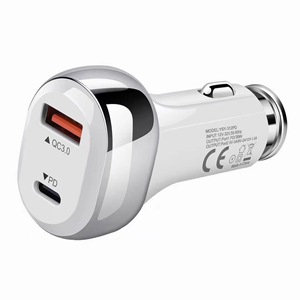 Pd 36W 20W Nhanh Chóng Xe Điện Thoại Sạc 38W Kép USB loại-C Xe Sạc Qc3.0 Điện Thoại Di Động Xe Sạc Phổ Xe - Product Image 5