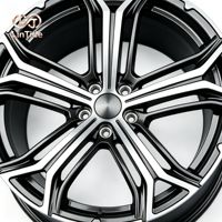 Jantes forgées noires et argentées à rayons fendus 19x8.5J 5x120 ET35 CB72.6, roues de voiture de tourisme personnalisées OEM