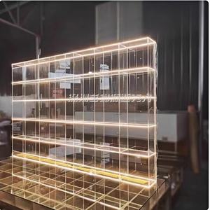 Étagères de présentation murales en acrylique Vitrine avec serrure Étagères de vente au détail Étagères à liqueur en acrylique Organisateur d'affichage de chaussures de <span class=keywords><strong>vin</strong></span> - Product Image 5