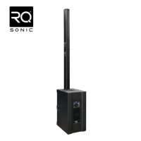 Sistema de Altavoces de Columna Activos RQSONIC AC66 Dual de 10 Pulgadas, Sistema de Sonido Profesional de Neodimio, Altavoz de Columna