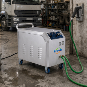 Limpiadora a Vapor <span class=keywords><strong>de</strong></span> Doble Pistola <span class=keywords><strong>de</strong></span> 12KW, Industrial y Comercial, 8-13 Bares, Alta Presión, para Lavado <span class=keywords><strong>de</strong></span> <span class=keywords><strong>Autos</strong></span>, 170-200°C, Móvil - Product Image 6