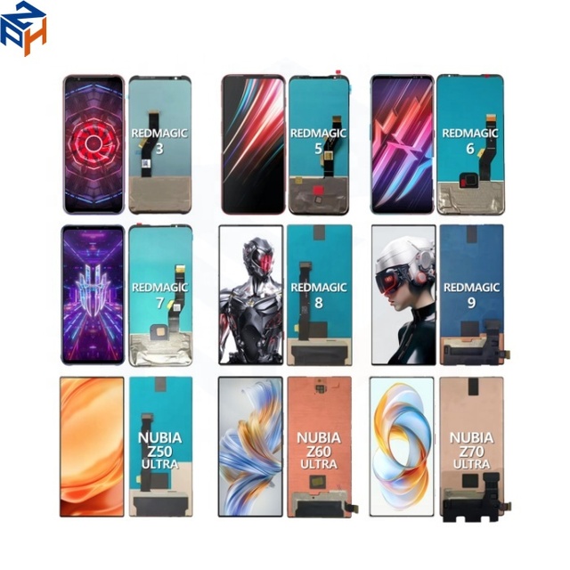 Lcd Screen for Zte Nubia Red Magic 3 5 5S 6S 6S Pro 6R7 7S 7Pro 7S Pro 8Pro 8Plus 9 Pro Plus Display Screen Replacement for Zte