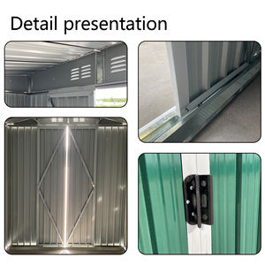 โรงเก็บของอเนกประสงค์ขนาดเล็ก 5*3 ฟุต พร้อมประตูบานเลื่อนสำหรับจัดเก็บอุปกรณ์ทำสวนกลางแจ้ง - Product Image 6