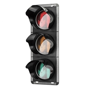 セブンシャイン12V <span class=keywords><strong>LED</strong></span>交通信号ライト200mm 300mmレッドグリーンPCハウジングバトン交通管理 - Product Image 1