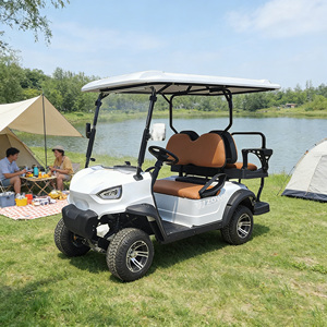 รถกอล์ฟไฟฟ้าคุณภาพสูง 4 ที่นั่ง รุ่นขยายพิเศษ มอเตอร์กำลังสูง สำหรับคลับกอล์ฟ รีสอร์ท และบริการขนส่งวีไอพี - Product Image 1