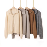 Pull en cachemire personnalisé pour femme, coupe ample, nouveau modèle hiver, style décontracté et élégant, pull polo ajusté