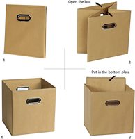 Oferta Especial: Organizadores Industriales Plegables ANQI AQ-FB03 con Asas Dobles, Cajas de Almacenamiento Bajo Cama de Tela No Tejida y Cartón