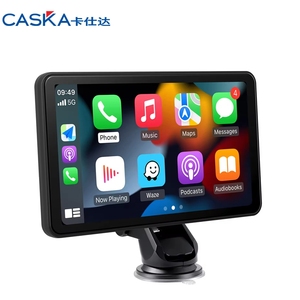 Autoradio multimédia portable Android 7 pouces avec CarPlay et Android Auto, radio FM haute résolution, clé de voiture intelligente, stéréo, garantie 1 an - Product Image 1