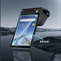 Z108 Google GMS 8-дюймовый Android 13/14 POS терминал тактильный 80 Imprimante/NFC/QR Code Commande De Restaurant кассовый аппарат POS