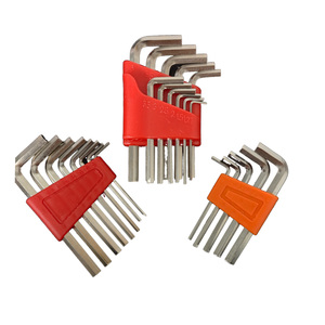 ชุดประแจหกเหลี่ยมขนาดเล็กเคลือบโครเมียม 11 ชิ้น 8 ชิ้น 5 ชิ้น ผลิตจากเหล็กกล้าคาร์บอนที่ทนทาน รับผลิตตามแบบ OEM สำหรับงาน DIY แบบปรับแต่งได้ - Product Image 1