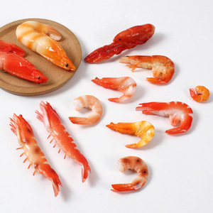 Aimants Réalistes en Forme de Crevettes Simulées, Jouets Farces et Attrapes en Forme de Fruits de Mer, Crevettes et Écrevisses pour Films et Hôtels - Product Image 1