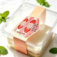 Autocollants personnalisés durables et imperméables pour boulangerie, étiquettes pour emballages de pâtisserie, autocollants de scellage pour boîtes à gâteaux, faits à la main, découpés sur mesure, pour aliments