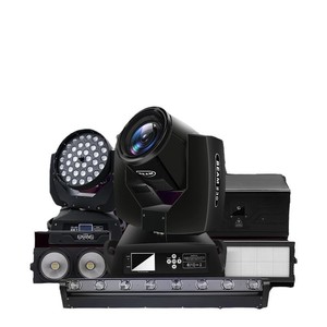 Solution d'éclairage de scène Jiechuang : Projecteur à tête mobile, faisceau lumineux, équipement d'éclairage de scène intérieur, pack complet - Product Image 1