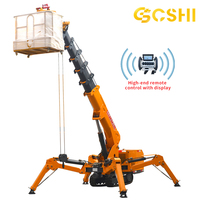 Mini-grue araignée compacte 3T 5T 8T Diesel Hydraulique à flèche télescopique avec jib de déviation pour levage en construction