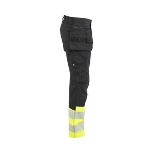 BLAKLADER - 113011499933D112 Hi-vis <b>trousers</b> <b>stretch</b> <b>Black</b>/Yellow - EAN 7330509949917 HI-VIS WORKWEAR - Product Image 5