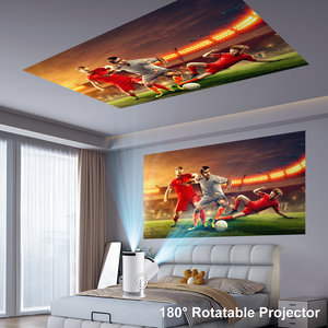 Giá tốt nhất hy300 Pro Thông Minh Xách tay video chiếu <span class=keywords><strong>Android</strong></span> 11 <span class=keywords><strong>Wifi</strong></span> 6 Mini <span class=keywords><strong>LCD</strong></span> LED được xây dựng trong loa hy300 Pro - Product Image 4