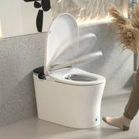 Toilette intelligente de luxe avec écran numérique HD et séchoir à air chaud, toilette bidet certifiée CE pour salle de bain moderne, ODM/OEM disponible