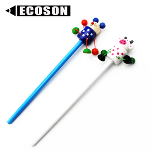 Lápiz personalizado promocional con impresión de dibujos animados, muñeca <span class=keywords><strong>3D</strong></span>, lápiz de Animal de goma, borrador para <span class=keywords><strong>niños</strong></span> de la escuela, muestra gratis - Product Image 6