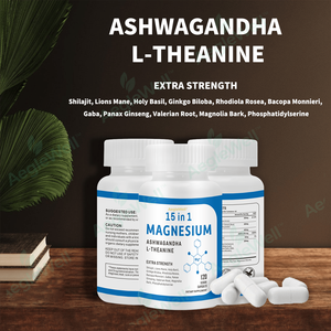 מוצר רב מכר של Aeglewell - כמוסות מגנזיום 15 ב-1 - מרגיע מצב רוח, משפר שינה, תוסף מגנזיום לסיוע בשינה טובה - Product Image 6