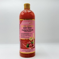 Gel Douche Liquide Moussant Hydratant et Éclaircissant pour le Corps au Beurre de Karité, Arbutine, Collagène et Vitamines L'NAMDK 1000ml – Vente en Gros