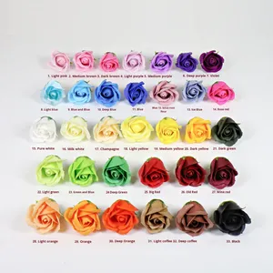 Dreischichtige Seifenblume Rosenkopf Künstliche Blume mit Gürtelbasis China Valentinstag Fabrik Großhandel Modell in Box - Product Image 6