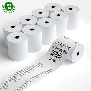กระดาษม้วนสำหรับเครื่องพิมพ์ใบเสร็จแบบใช้ความร้อน ปลอดสาร BPA ขนาด 80x60 มม. สำหรับเครื่องเอทีเอ็ม/เครื่อง POS เครื่องพิมพ์ความร้อน เครื่องบันทึกเงินสด จากโรงงานโดยตรง - Product Image 1