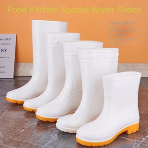 Bottes de travail en PVC et caoutchouc blanc, résistantes aux produits chimiques, aux acides, aux alcalis et aux huiles, pour l'industrie alimentaire, l'exploitation minière, l'agriculture et les travailleurs agricoles - Product Image 2