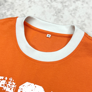 Moda de gran tamaño cuello redondo diseñador camiseta Unisex Boxy francés Terry impreso camisetas verano peso pesado algodón camiseta - Product Image 3