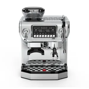 Home professional one touch 15 bar cappuccino dual boiler commercial espresso coffee machine.