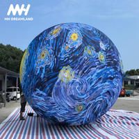 Festival publicité PVC balle gonflable décoration commerciale lune astronautes lapin peintures pour faire du shopping personnages de dessins animés