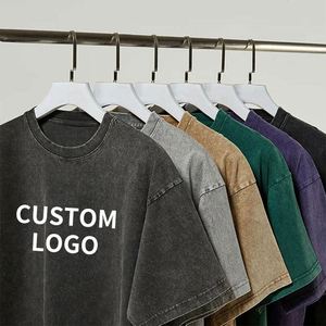 เสื้อยืดโอเวอร์ไซส์ลายวินเทจสีซีดแบบฟอกกรดสำหรับผู้ชาย พร้อมลายพิมพ์พัฟฟ์แบบ DTG - Product Image 1