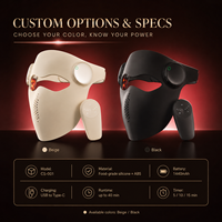 Masque facial électrique sans fil 3D personnalisé tendance en silicone de qualité alimentaire, appareil de beauté pour le visage à usage domestique