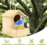Arrière-cour jeux arts et artisanat kit pour enfants bois bricolage nichoir peinture kit en bois oiseau maison bricolage enfants peinture