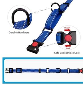 Collar de martingala de perro de entrenamiento reflectante con logotipo personalizado OEM - Product Image 5