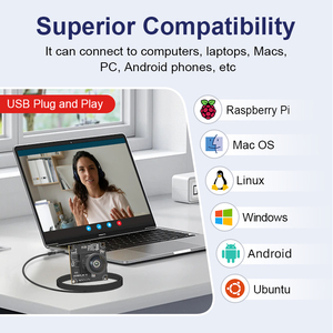 Zwak imx415 CMOS cảm biến 8MP 3840x2160 30fps HD 4K Mini USB Mô-đun máy ảnh UVC cắm chơi với 2.8mm ống kính có thể thay thế - Product Image 4