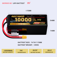 Whosale FPV Drone Batterie 10000mAh 22.8V 70C 6S HV Lipo Batterie pour Multi-Rotor DJI Tarot 550 680 Quad HEX DJI S800 S1000