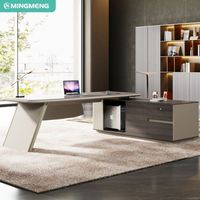 Bureau de direction moderne en bois extensible et écologique, mobilier commercial - Grande Vente