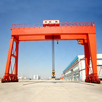 Pont roulant à double poutre extérieur avec chariot de levage électrique pour la manutention de marchandises et le déplacement de matériaux en usine et en entrepôt d'acier