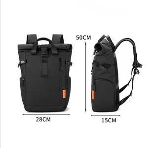 <strong>2025</strong> High Quality Roll Top Waterproof Customizable Student Outdoor Travel Laptop <strong>Backpack</strong> with logo - Product Image 6