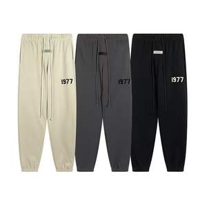 Pantalones jogger de doble capa con flocado estilo 1977, modernos y elegantes, pantalones deportivos FOG holgados y casuales de estilo urbano. - Product Image 1