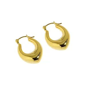 Créoles créoles de luxe en plaqué <span class=keywords><strong>Or</strong></span> ou argent, créoles Vintage classiques, boucles d'oreilles bohème 925 - Product Image 1