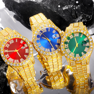 Conjunto de Joias Iced Out para Homens: Corrente Cubana Hip Hop, Relógio com Diamantes e Pulseira - Kit de Presente - Product Image 6
