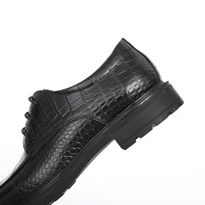 Chaussures habillées pour hommes, nouvelle conception, authentiques, tendance, à bout pointu, à lacets, augmentant la taille, imperméables, respirantes - Product Image 3